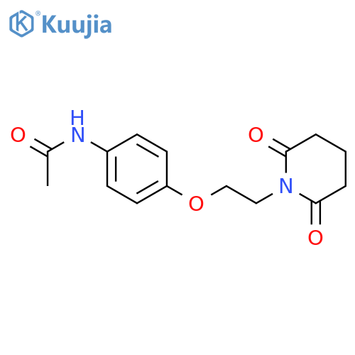 Acetamide, N-[4-[2-(2,6-dioxo-1-piperidinyl)ethoxy]phenyl]- structure