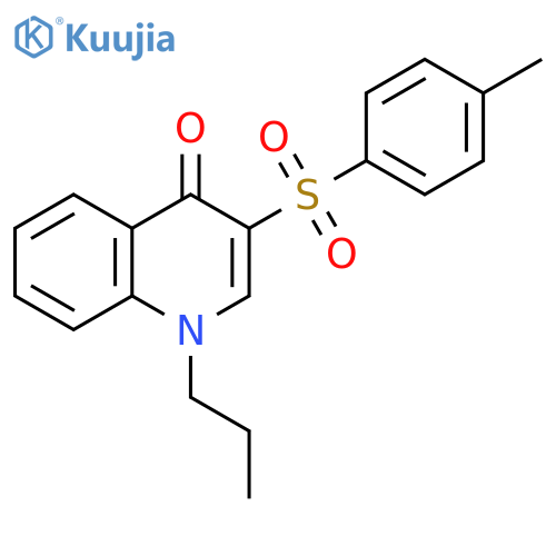 3-(4-methylbenzenesulfonyl)-1-propyl-1,4-dihydroquinolin-4-one structure