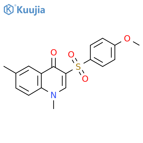 3-(4-methoxybenzenesulfonyl)-1,6-dimethyl-1,4-dihydroquinolin-4-one structure