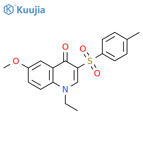 4(1H)-Quinolinone, 1-ethyl-6-methoxy-3-[(4-methylphenyl)sulfonyl]- structure