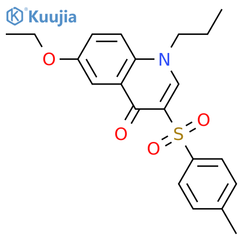 6-ethoxy-3-(4-methylbenzenesulfonyl)-1-propyl-1,4-dihydroquinolin-4-one structure