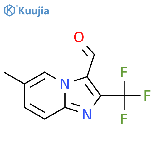 6-methyl-2-(trifluoromethyl)imidazo1,2-apyridine-3-carbaldehyde structure