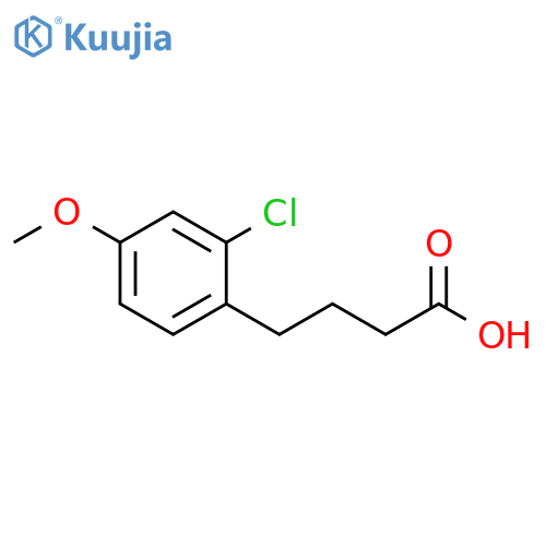 4-(2-chloro-4-methoxyphenyl)butanoic acid structure