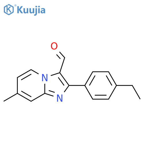2-(4-Ethylphenyl)-7-methylimidazo[1,2-a]pyridine-3-carbaldehyde structure