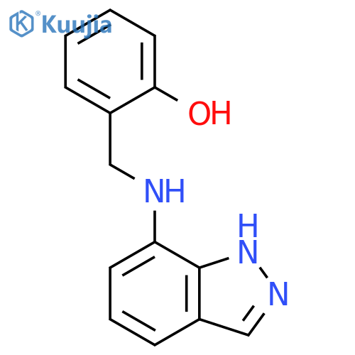 Phenol, 2-[(1H-indazol-7-ylamino)methyl]- structure