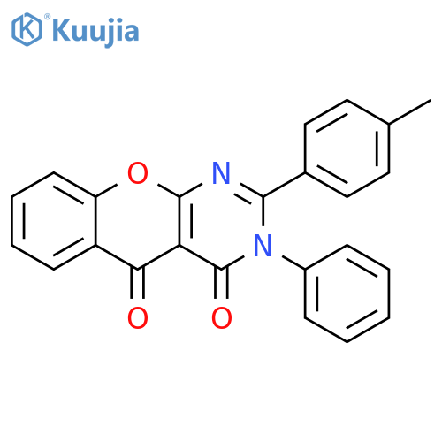 2-(4-methylphenyl)-3-phenyl-3H,4H,5H-chromeno2,3-dpyrimidine-4,5-dione structure