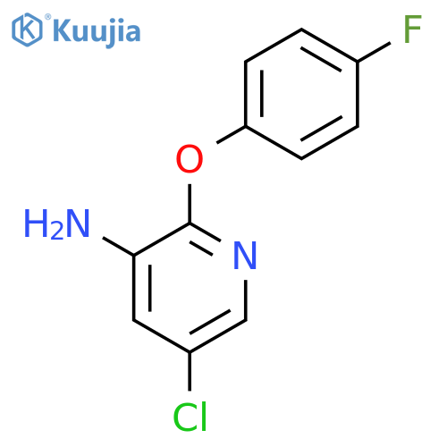3-Pyridinamine, 5-chloro-2-(4-fluorophenoxy)- structure