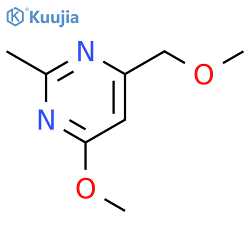 Pyrimidine, 4-methoxy-6-(methoxymethyl)-2-methyl- structure