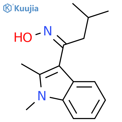 1-BUTANONE, 1-(1,2-DIMETHYL-1H-INDOL-3-YL)-3-METHYL-, OXIME, (Z)- structure