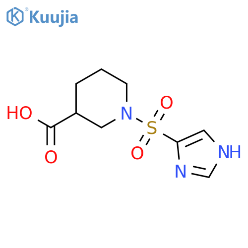1-(1H-Imidazol-4-ylsulfonyl)piperidine-3-carboxylic Acid structure