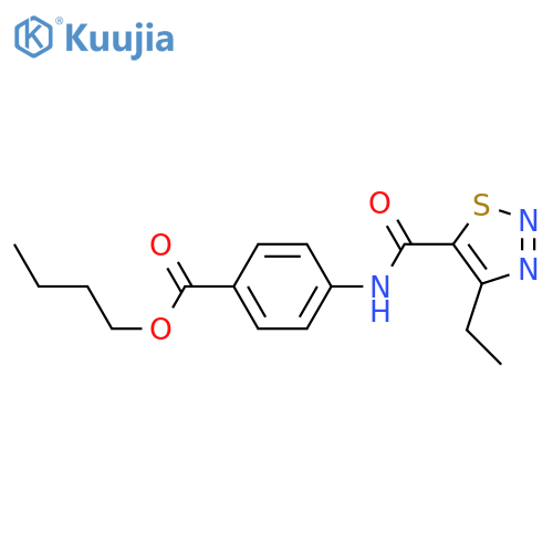butyl 4-(4-ethyl-1,2,3-thiadiazole-5-amido)benzoate structure