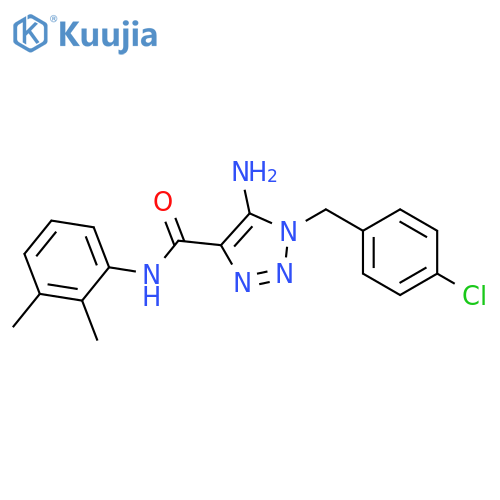 5-amino-1-(4-chlorophenyl)methyl-N-(2,3-dimethylphenyl)-1H-1,2,3-triazole-4-carboxamide structure