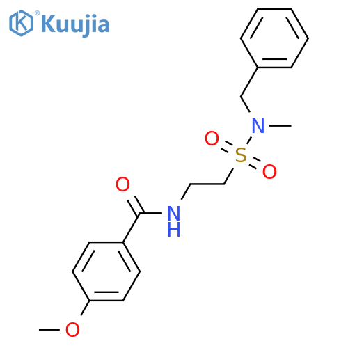 N-{2-benzyl(methyl)sulfamoylethyl}-4-methoxybenzamide structure
