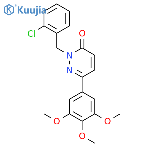 2-(2-chlorophenyl)methyl-6-(3,4,5-trimethoxyphenyl)-2,3-dihydropyridazin-3-one structure