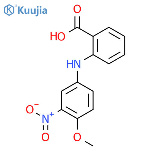 Benzoic acid, 2-[(4-methoxy-3-nitrophenyl)amino]- structure