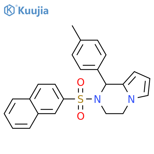 1-(4-methylphenyl)-2-(naphthalene-2-sulfonyl)-1H,2H,3H,4H-pyrrolo1,2-apyrazine structure