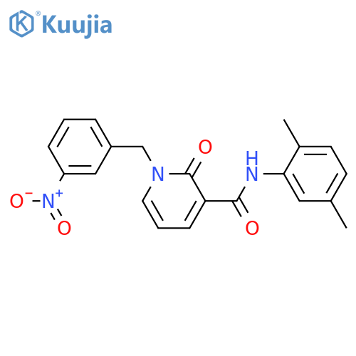 N-(2,5-dimethylphenyl)-1-(3-nitrophenyl)methyl-2-oxo-1,2-dihydropyridine-3-carboxamide structure