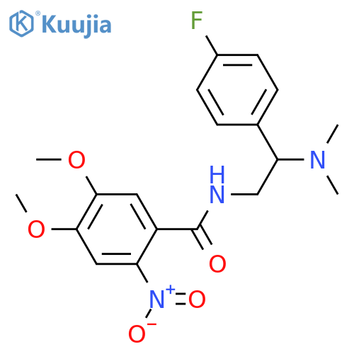 N-2-(dimethylamino)-2-(4-fluorophenyl)ethyl-4,5-dimethoxy-2-nitrobenzamide structure