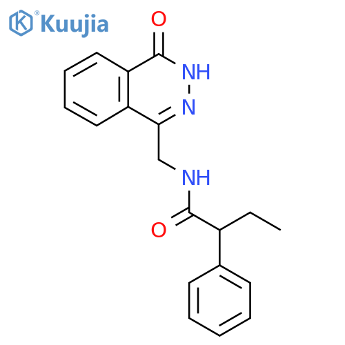 N-((4-oxo-3,4-dihydrophthalazin-1-yl)methyl)-2-phenylbutanamide structure