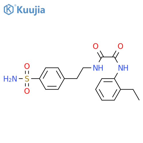 N'-(2-ethylphenyl)-N-2-(4-sulfamoylphenyl)ethylethanediamide structure
