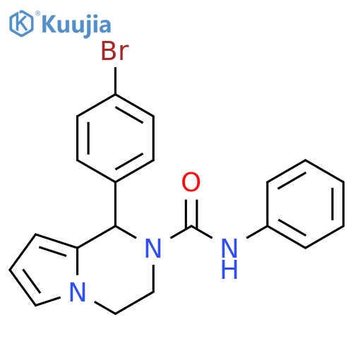 1-(4-bromophenyl)-N-phenyl-1H,2H,3H,4H-pyrrolo1,2-apyrazine-2-carboxamide structure