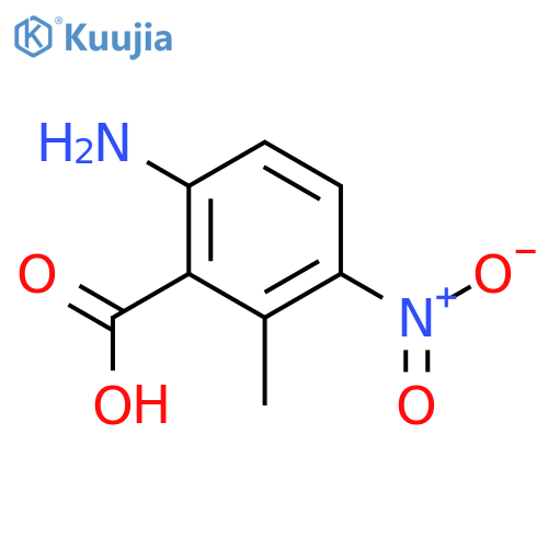 Benzoic acid, 6-amino-2-methyl-3-nitro- (9CI) structure