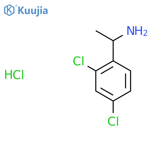 1-(2,4-dichlorophenyl)ethan-1-amine hydrochloride structure