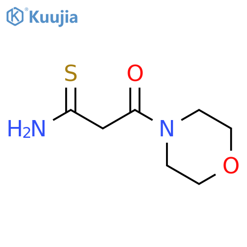 3-(morpholin-4-yl)-3-oxopropanethioamide structure
