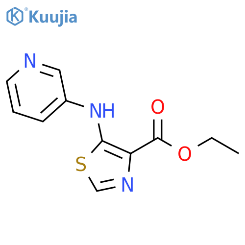 Ethyl 5-(Pyridin-3-yl)amino-1,3-thiazole-4-carboxylate structure