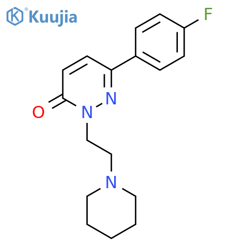 6-(4-fluorophenyl)-2-2-(piperidin-1-yl)ethyl-2,3-dihydropyridazin-3-one structure