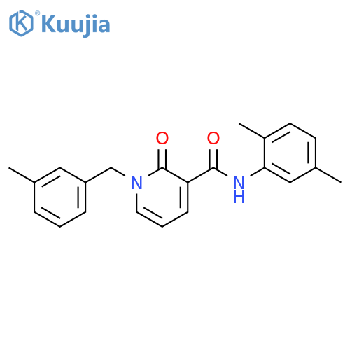 N-(2,5-dimethylphenyl)-1-(3-methylphenyl)methyl-2-oxo-1,2-dihydropyridine-3-carboxamide structure