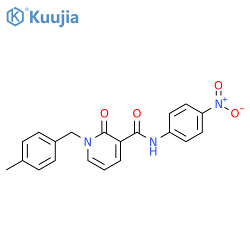 1-(4-methylphenyl)methyl-N-(4-nitrophenyl)-2-oxo-1,2-dihydropyridine-3-carboxamide structure