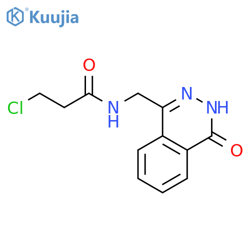 3-chloro-N-(4-oxo-3,4-dihydrophthalazin-1-yl)methylpropanamide structure