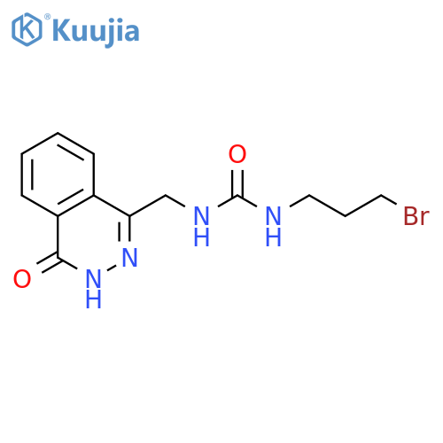 3-(3-bromopropyl)-1-(4-oxo-3,4-dihydrophthalazin-1-yl)methylurea structure