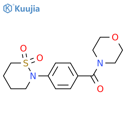 2-4-(morpholine-4-carbonyl)phenyl-1lambda6,2-thiazinane-1,1-dione structure