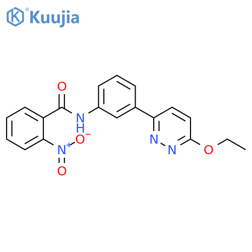 N-3-(6-ethoxypyridazin-3-yl)phenyl-2-nitrobenzamide structure