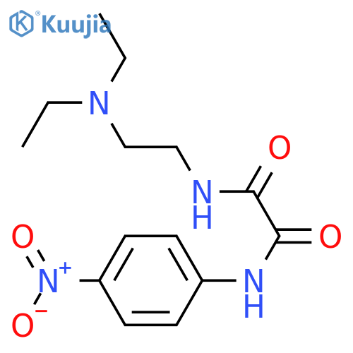 N-2-(diethylamino)ethyl-N'-(4-nitrophenyl)ethanediamide structure