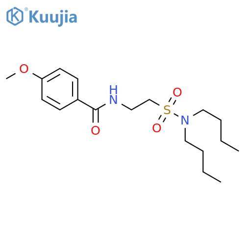 N-2-(dibutylsulfamoyl)ethyl-4-methoxybenzamide structure