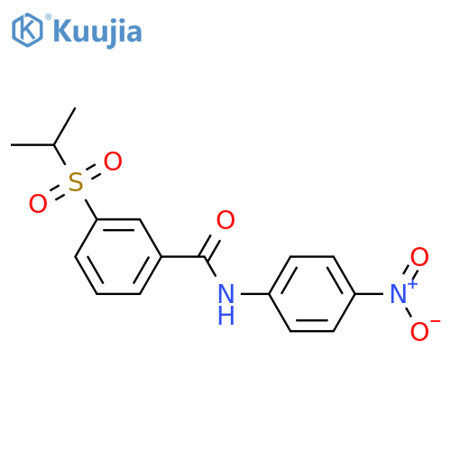 N-(4-nitrophenyl)-3-(propane-2-sulfonyl)benzamide structure