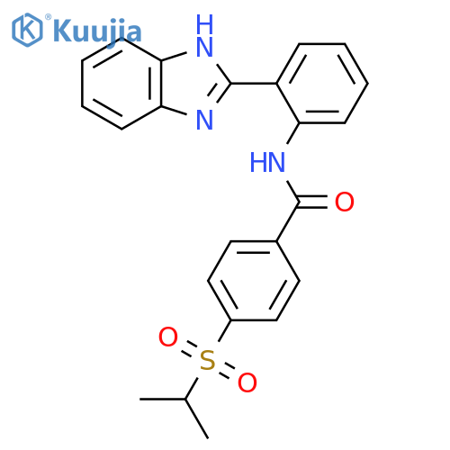N-2-(1H-1,3-benzodiazol-2-yl)phenyl-4-(propane-2-sulfonyl)benzamide structure
