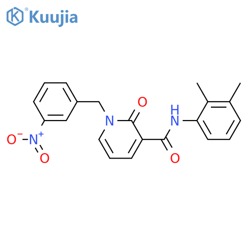 N-(2,3-dimethylphenyl)-1-(3-nitrophenyl)methyl-2-oxo-1,2-dihydropyridine-3-carboxamide structure