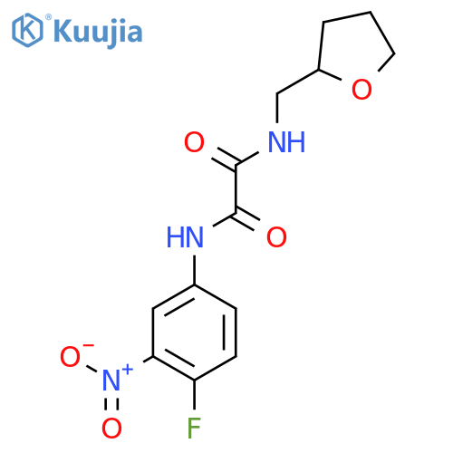 N'-(4-fluoro-3-nitrophenyl)-N-(oxolan-2-yl)methylethanediamide structure