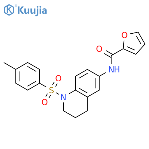 N-1-(4-methylbenzenesulfonyl)-1,2,3,4-tetrahydroquinolin-6-ylfuran-2-carboxamide structure