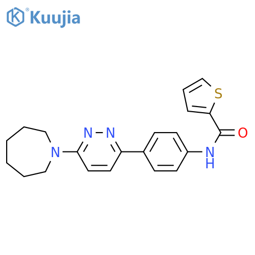 N-{4-6-(azepan-1-yl)pyridazin-3-ylphenyl}thiophene-2-carboxamide structure