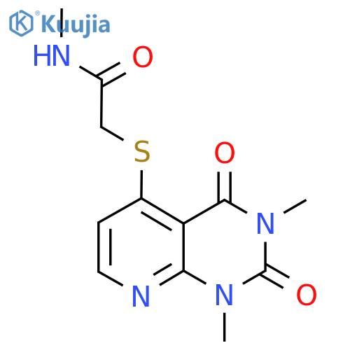 2-({1,3-dimethyl-2,4-dioxo-1H,2H,3H,4H-pyrido2,3-dpyrimidin-5-yl}sulfanyl)-N-methylacetamide structure