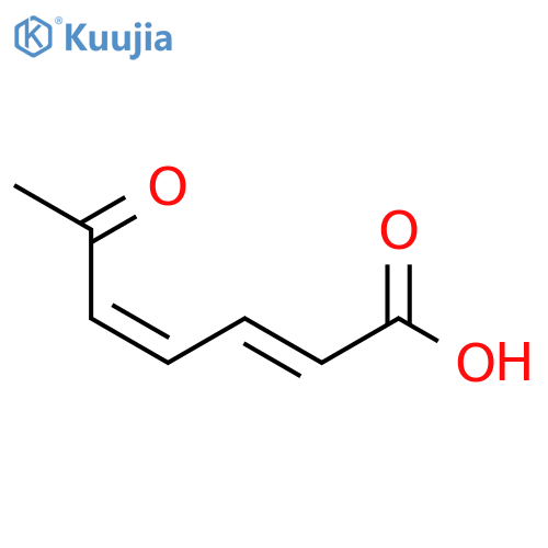 2,4-Heptadienoic acid, 6-oxo-, (E,Z)- structure