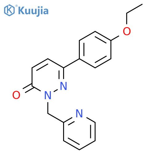 6-(4-ethoxyphenyl)-2-(pyridin-2-yl)methyl-2,3-dihydropyridazin-3-one structure