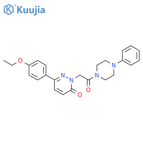 6-(4-ethoxyphenyl)-2-2-oxo-2-(4-phenylpiperazin-1-yl)ethyl-2,3-dihydropyridazin-3-one structure