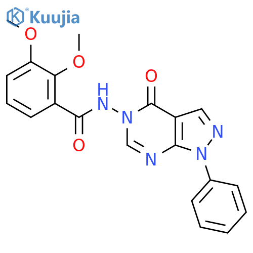 2,3-dimethoxy-N-{4-oxo-1-phenyl-1H,4H,5H-pyrazolo3,4-dpyrimidin-5-yl}benzamide structure