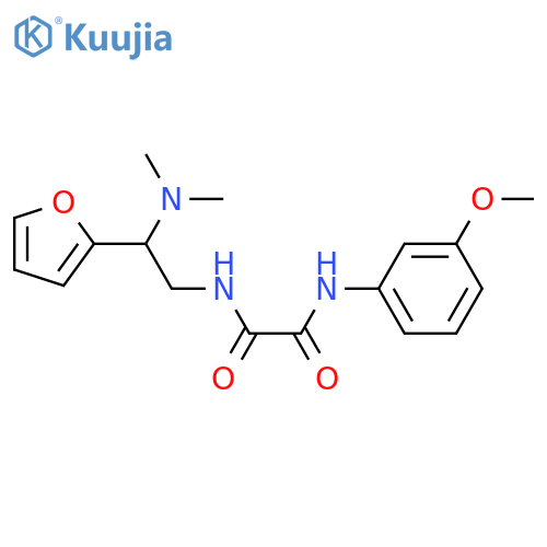 N-2-(dimethylamino)-2-(furan-2-yl)ethyl-N'-(3-methoxyphenyl)ethanediamide structure